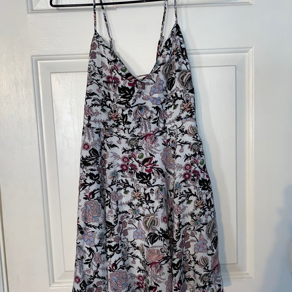 Sun dress with floral print